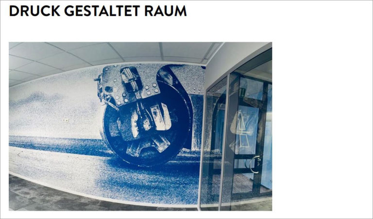 druck gestaltet raum