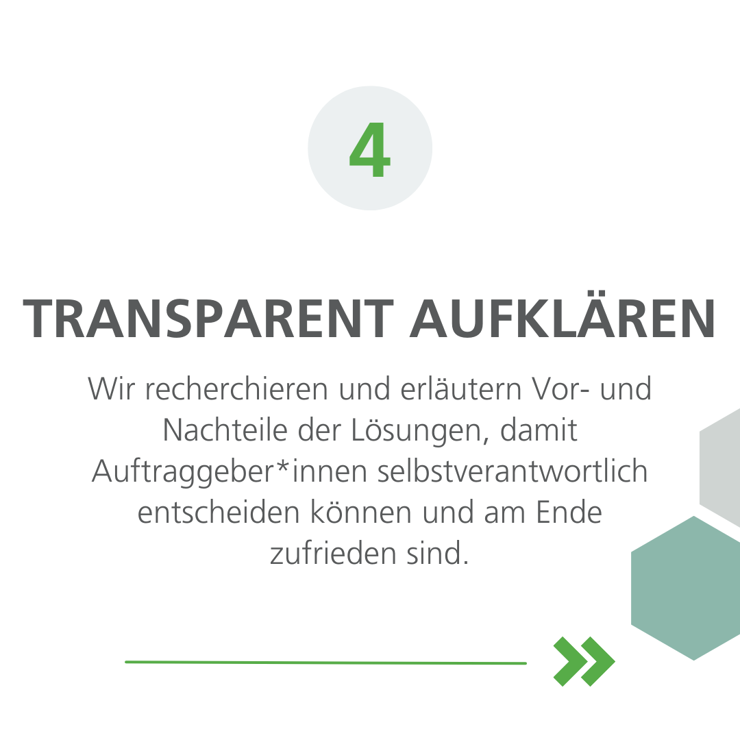 Transparent aufklären in der Innenarchitektur