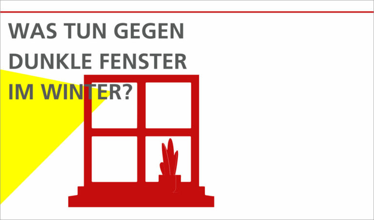 dunkle Fenster im Winter