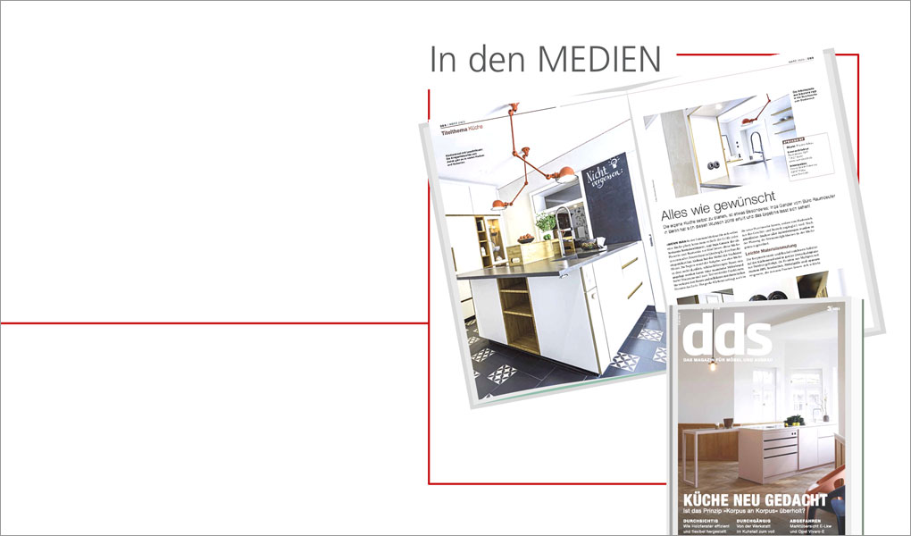 Unser Projekt einer Küchenplanung im Magazin DDS