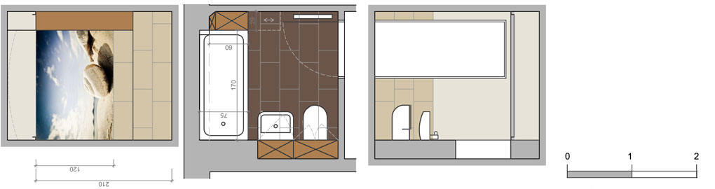 Grundriss Mini-Bad