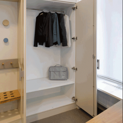 Bewegungsablauf eines elektrischen Garderobenlifts