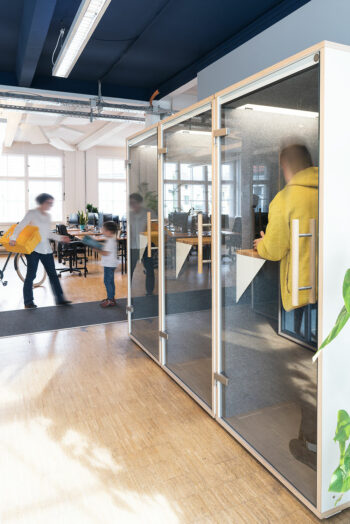 Besprechungsboxen im Büro, Büroplanung Berlin von Ihrem Innenarchitekten