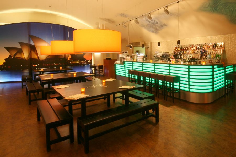 Blick auf die Bar im australischen Restaurant Berlin