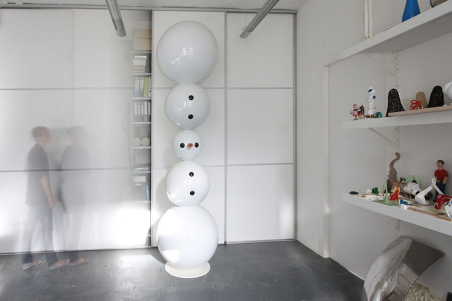 Schiebetürenelement mit Atelier