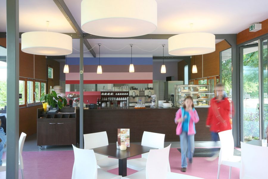 Café in den Gärten der Welt