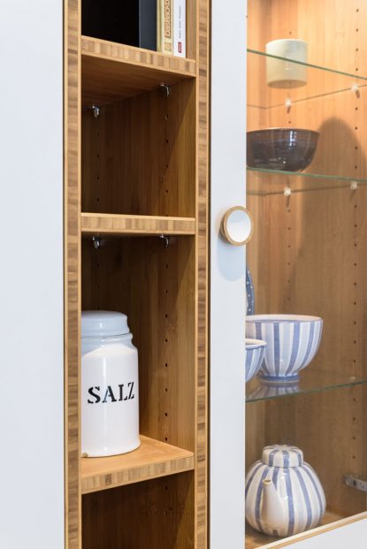 Detail der Einbauschränke in Der Küche